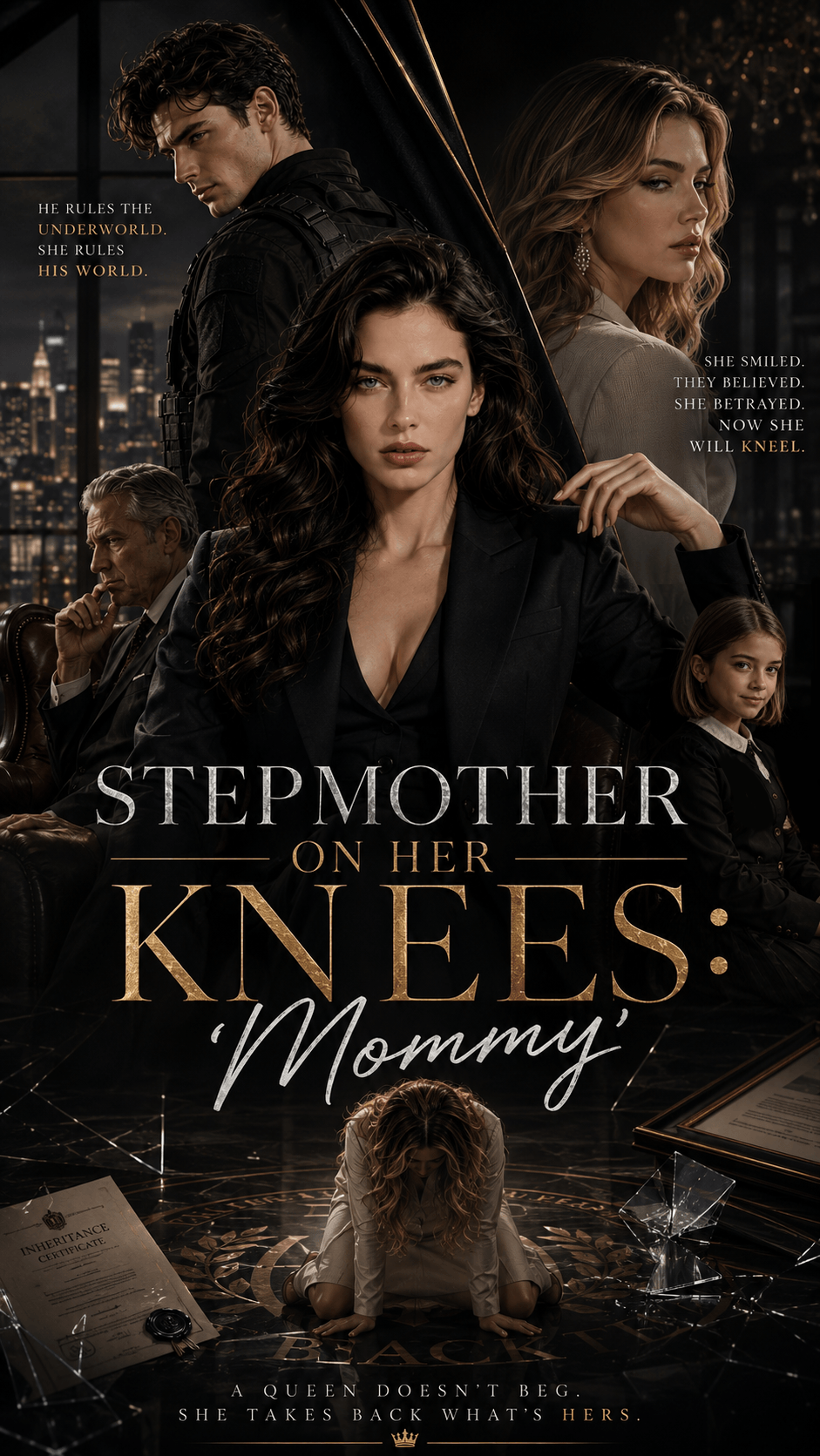 STEPMOTHER ON HER KNEES:Mommy